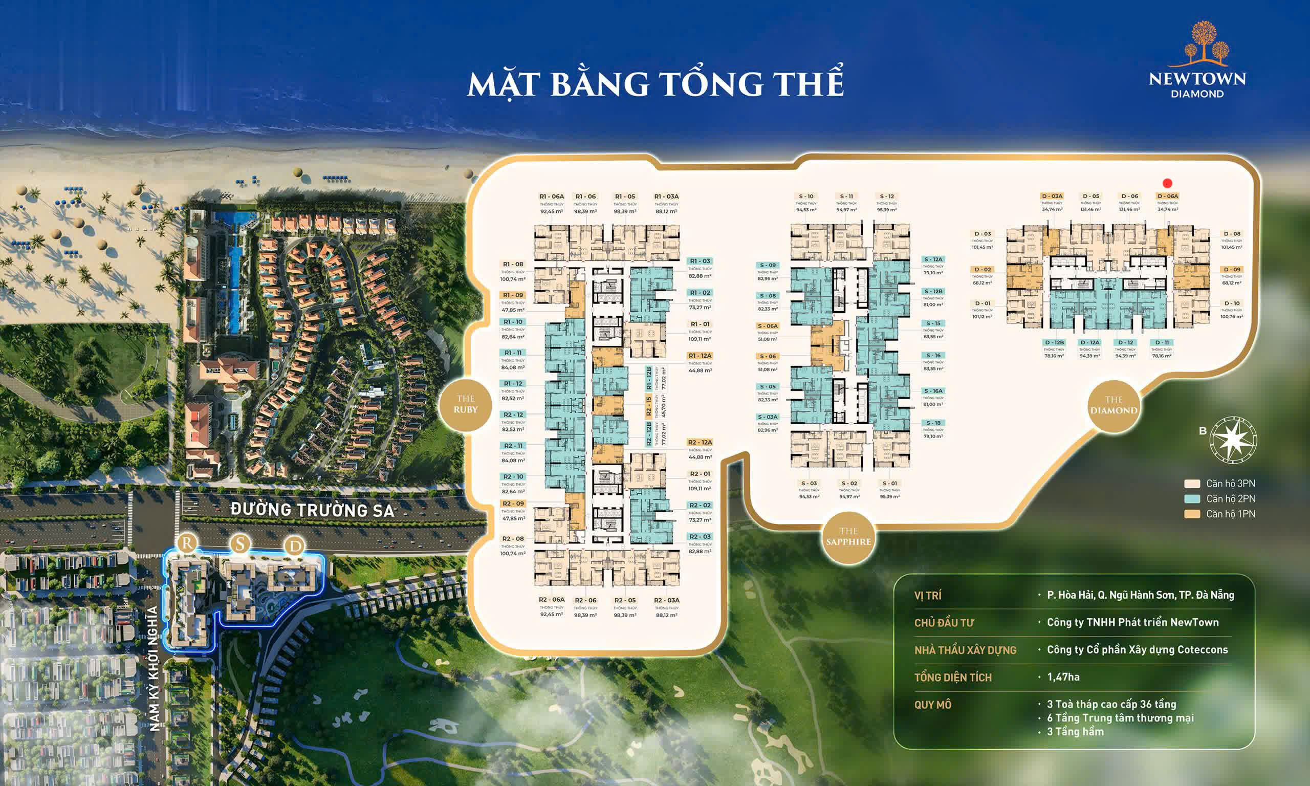 Newtown Diamond Đà Nẵng căn hộ cao cấp