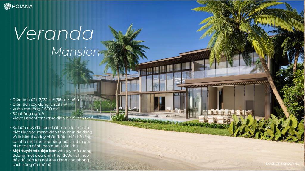 Veranda Mansion Loại G độc bản – Hoiana Beach Villas
